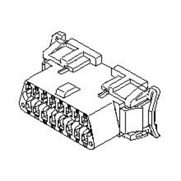 Molex Headers & Wire Housings 4Mm Obd-Ii Wtw Rcpt Hsg Pnl Mnt 16Ckt 511151601